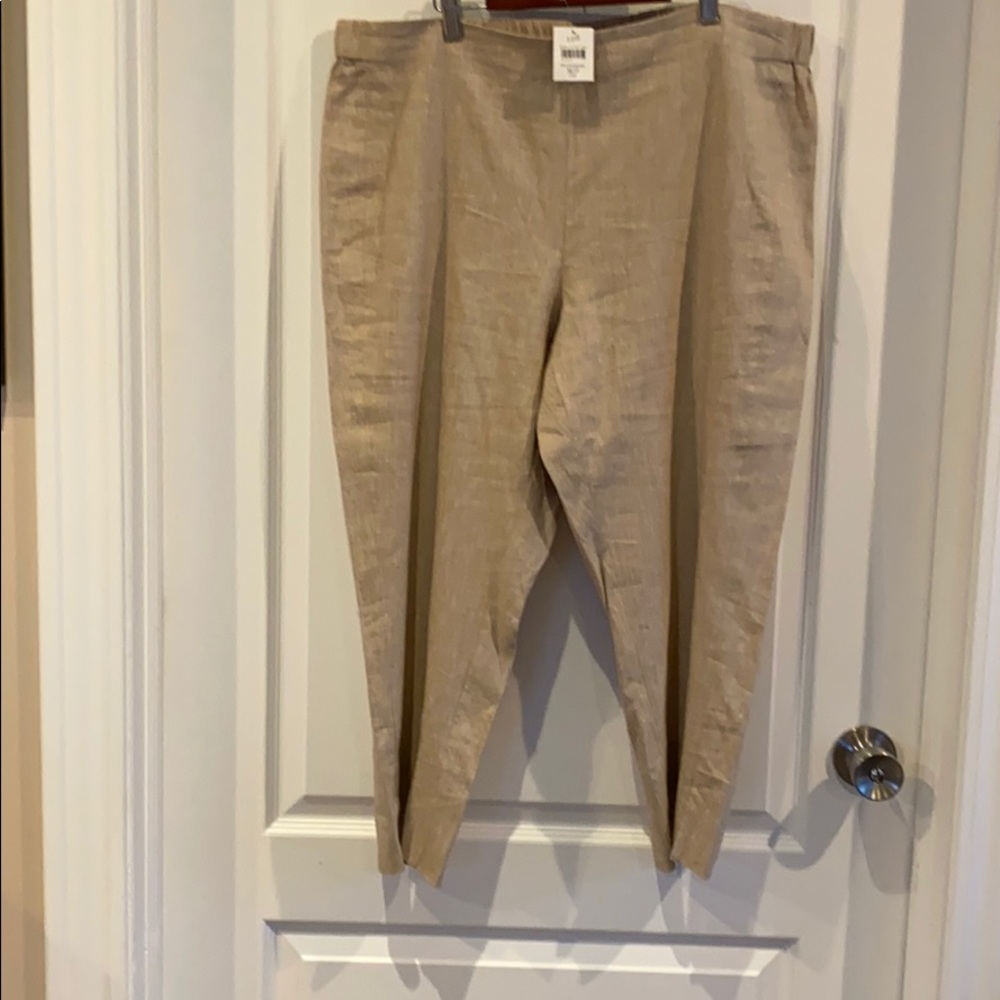 J Jill linen crop pants